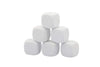 Qidiwin White Eva Foam Dices For Kids Graffiti, Building Blocks,Creative Painting, 6Pcs