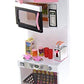 Powertrc Doll Kitchen Play Set, Mini Modern Toy Pink Kitchen Pretend Play Furnitures Toy Set Accessories Set With Realistic Light & Sound For Kids Toddlers Girls (4-In-1)