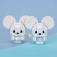 nanoblock Pokémon Tandemaus Building Kit, 1.2969 x 4.9125 x 2.1222 in, Plastic, Model NAN22904