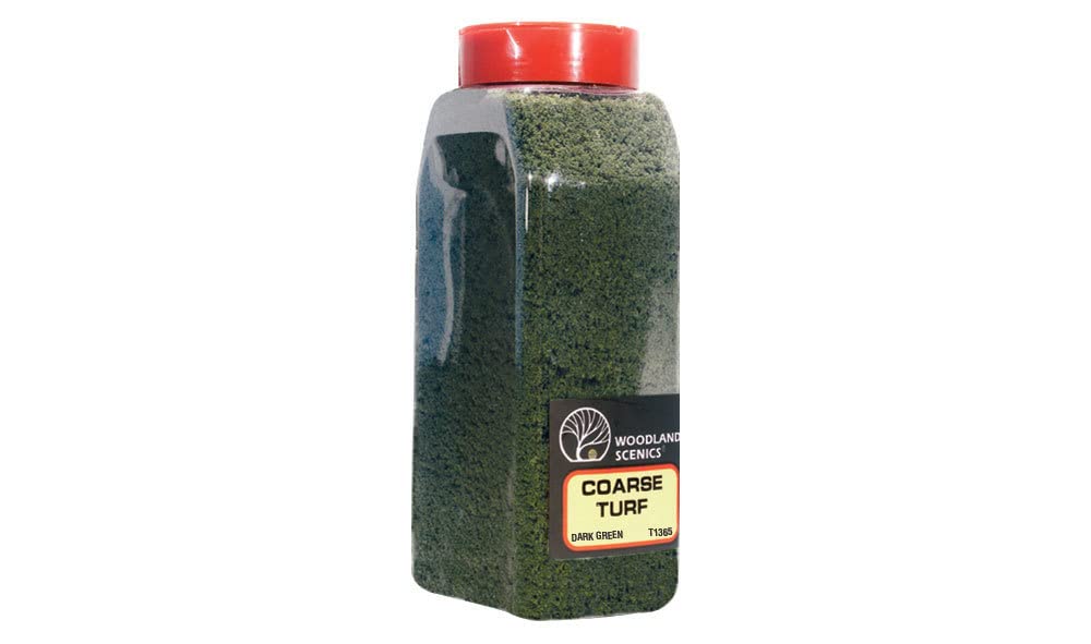 Dark Green Coarse Turf (32 Oz. Shaker) Woodland Scenics