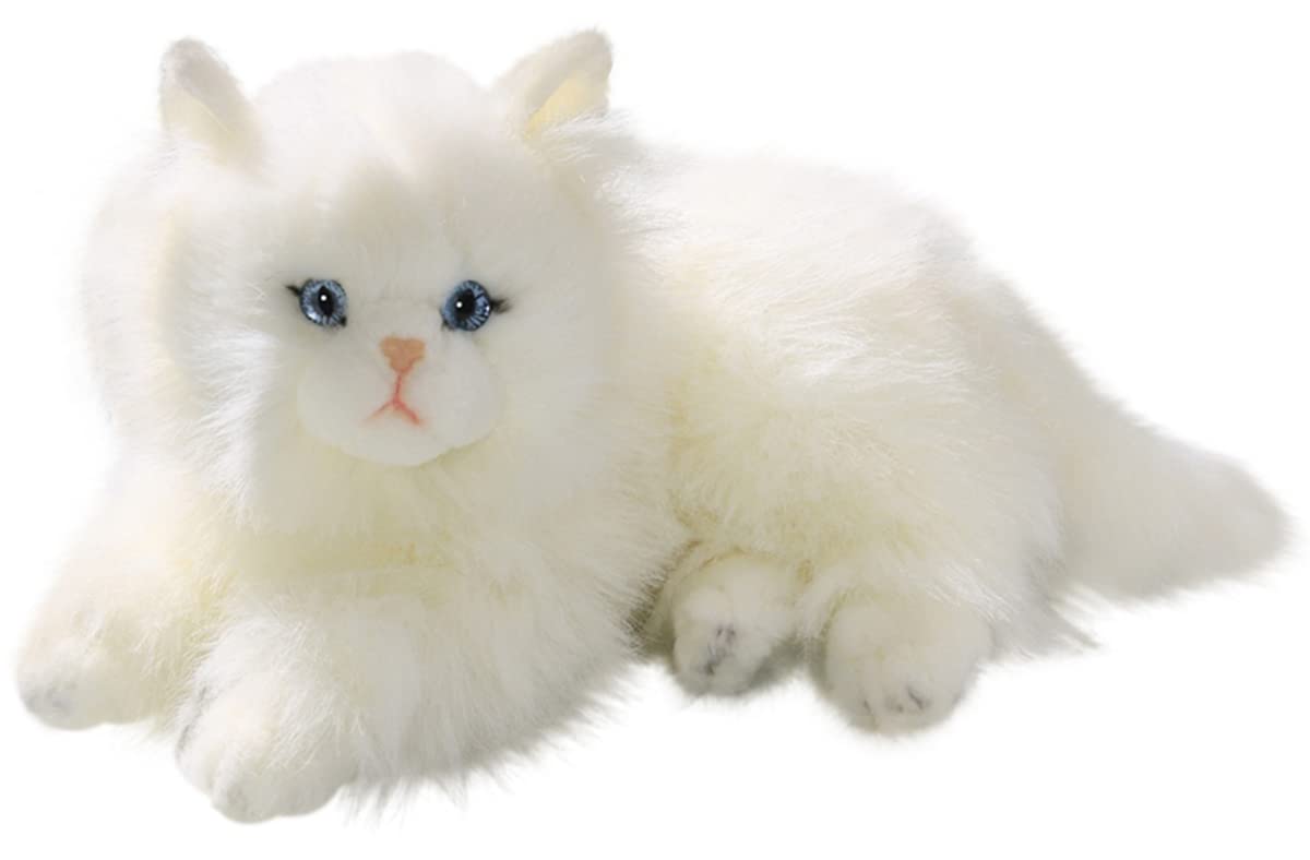 Carl Dick Plush Toy Cat - Persian White, 12 inches, Soft Acrylic Stuffed Animal, Model 3199