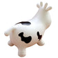 Appleround Cow Bouncer With Air Pump, Inflatable Space Hopper, Ride-On Bouncy Animal (White)