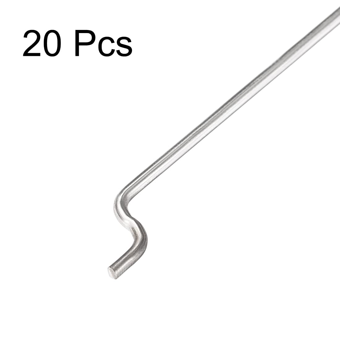 Uxcell 1Mm X 400Mm (15.7 Inch) Steel Z Pull/Push Rods Parts For Rc Airplane Plane Boat Replacement (Pack Of 20)