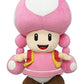 Little Buddy Super Mario Toadette Plush Doll, 7.5" Multi-colored, Model 1450, Soft Plush Material