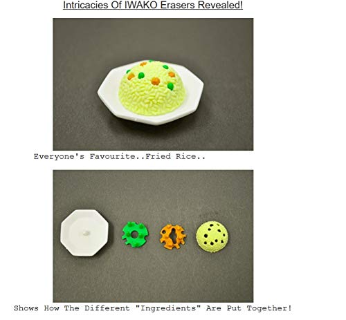 Iwako Japanese Bento Lunch Eraser Set