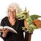 Folkmanis Wyvern Dragon Hand Puppet, Green, White