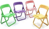 5Pcs Multicolour Simulation Mini Folding Back Small Chair Model Dollhouse Doll House Miniature Plastic Scene Props For Micro Lan