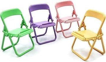 5Pcs Multicolour Simulation Mini Folding Back Small Chair Model Dollhouse Doll House Miniature Plastic Scene Props For Micro Lan