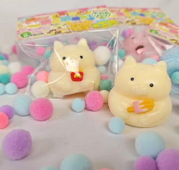 Taba Squishy Toys Valentines Cute Kawaii Cat Paw Squeeze Toys  Sticky Squishy Fidget Toys Silicone Squeeze Toy for Stress Relief Cute Soft Toys Best Valentines Gift for Anniversary (Chubby cat)