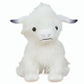 Yukouqian Highland Cow Stuffed Animal Cute Highland Cow Plush Doll Toy 10 Inch For Girls Boys Christmas (Highland Cow White)