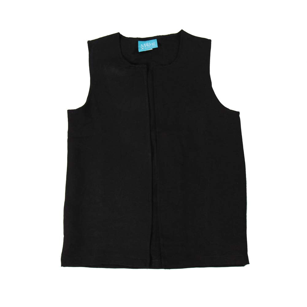 Making Believe Boys Long Colonial Costume Vest (Boys X-Large (12-14), Black)