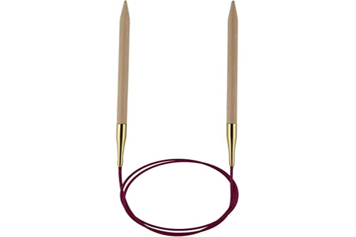 KNITPRO 100 cm x 4.5 mm Basix Fixed Circular Needles, Birch
