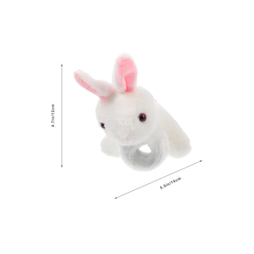 Kisangel 1Pc Slap Bracelets Huggables Plush Animals Slap Band Wrist Huggers Animals For Birthday Party Supply(Rabbit)