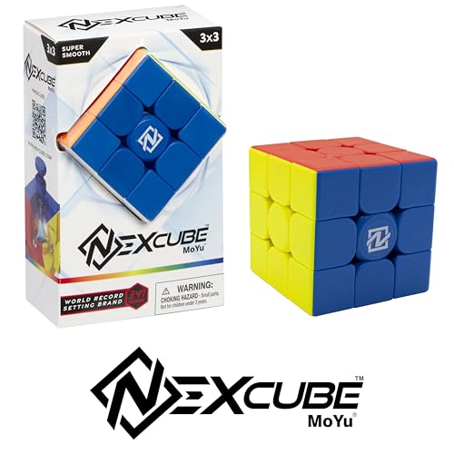 Goliath Nexcube 3X3 Classic - Stickerless Speed Cube - Super Smooth Technology Unlocks Super Speed To Break Records! - Multicolo