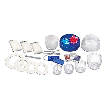 Crystal Growing - Colour Changing Crystals Light - Crystal Growing Kit With Led Lights, Stem Kits Learning For Kids, Create Unique Designs And Vibrant Displays, Safe Non-Toxic Materials