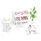 Z Mayabbo Wooden Dollhouse Furniture Of Baby Bunk Bed With Ladder For Miniature Dollhouse Accessories - 1/12 Scale