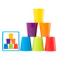 Tokid Toys Color Classification Stacking Cup Game For Kids | Montessori Learning Toy With Color Chips & Flash Cards | Preschool 