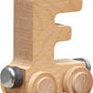 Maple Landmark NameTrains Clear Finish Letter Car - Wood, Color F, Model 10406, Made in USA