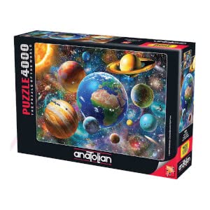 Anatolian 4000 Piece Jigsaw Puzzle - The Solar System, Multicolor, Model #5200, Cardboard Construction