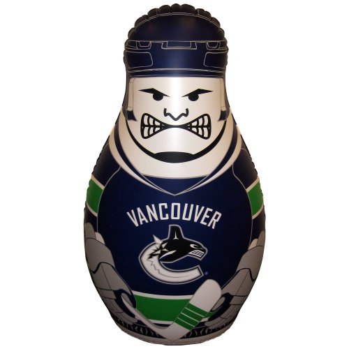 Fremont Die NHL Vancouver Canucks Bop Bag Inflatable Checking Buddy Punching Bag, Standard: 40 Tall, Team Colors