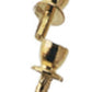 Dollhouse Miniature Small Gold-Plated Round Drawer Pull Knob By Houseworks