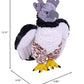 Wild Republic Cuddlekins Harpy Eagle Plush Toy - 12 Stuffed Animal Made from Recycled Water Bottles, Eco-Friendly & Adorable