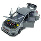 2016 Impreza WRX STI Diecast Model Car 1/32 Scale Metal Toy Cars Racing Sports Sedan Toy Vehicle with Light, 4 Doors Open Hood T