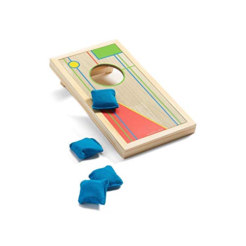 Kikkerland Desktop Cornhole Bean Bag Game - Wood, 1 EA, Model GG58
