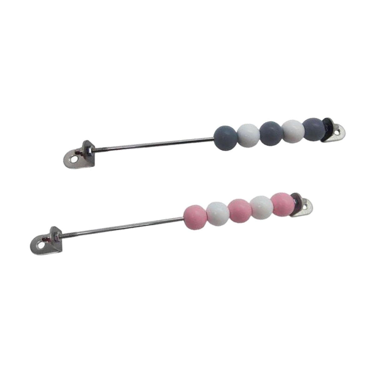 BNF 2Pcs Busy Board Wooden Sensory Toy Practical Skill Gray Color Pink