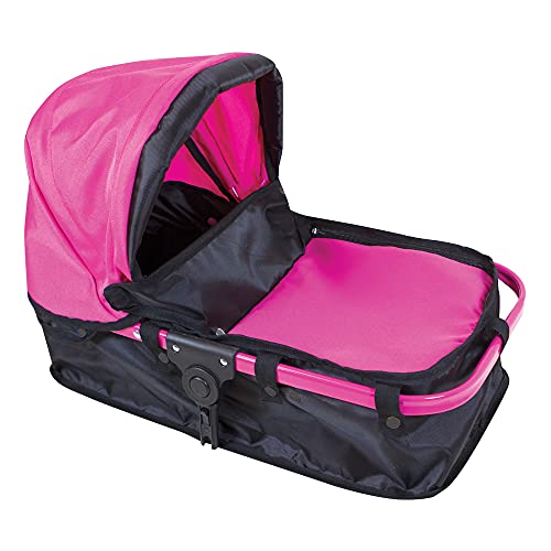 Lissi Urban Baby Doll Pram, Pink,Black Small