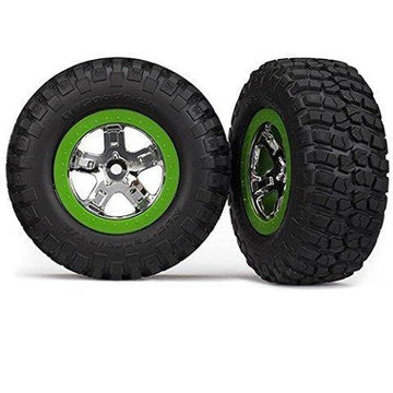 Traxxas KM2 Tires & SCT Wheels, Assm (2): FR 2WD Slash Only