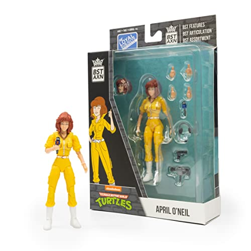 The Loyal Subjects Teenage Mutant Ninja Turtles April O'Neil Bst Axn 5 Inch Action Figure With Accessories, Yellow