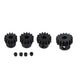 Hardened Steel Upgrade Pinion Gear Set: 13T 14T 15T 16T Fit 5Mm Rc Motor Shaft (Work With Steel Spur Gears) For Rc Vehicles, Set