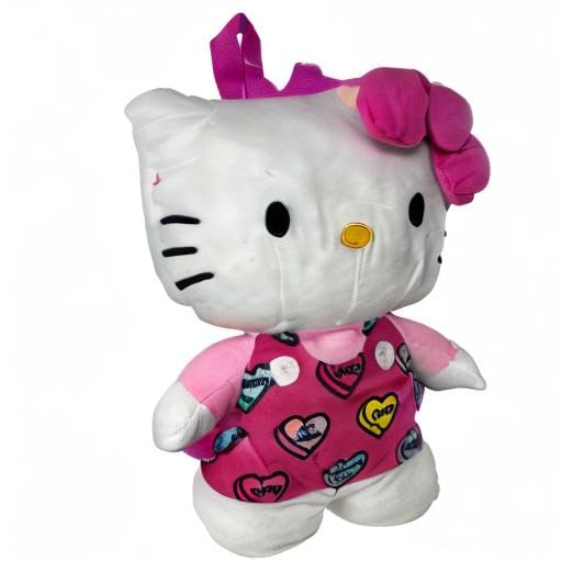 Fast Forward Hello Kitty Plush Backpack with Heart & Love
