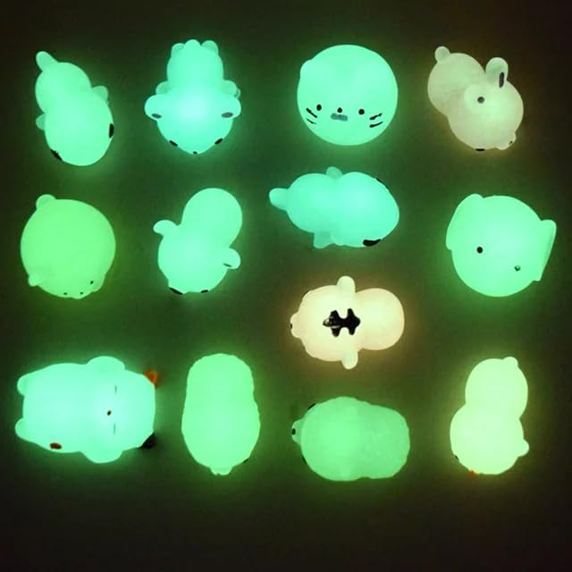 Sawkirp Darshraj Stress Anxiety Relief Toy Pack Of 1 Piece (5 Glow Squishy Toys), For Kid, Multicolor
