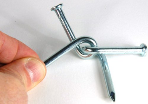 Twisted Nail Puzzle, Bundle Of 12 Identical Puzzles, For Ages 13 And Older