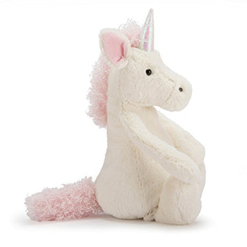 Jellycat Bashful Unicorn Plush - Medium 12 Multicolor Stuffed Animal Toy for Kids