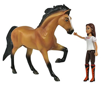 Breyer Spirit Riding Free - Spirit And Lucky Small Horse And Doll Toy Set