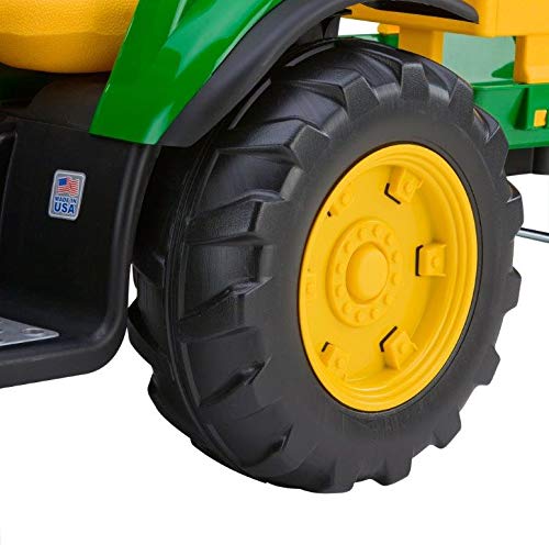 Peg Perego John Deere Ground Force Tractor With Trailer 12 Volt Ride On