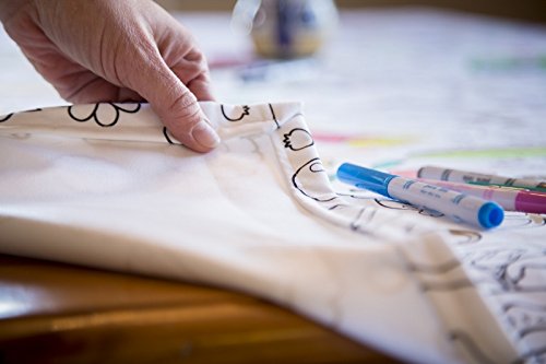 The Coloring Table - Mandala Design - Xl Rectangle Tablecloth - Fabric Coloring Tablecloth - Colorable Designs - Washable And Re