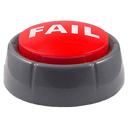 Epic Fail Button | Sad Trombone Sound Effect Button (Batteries Included) Back To School Christmas Holiday Stocking Stuffer Gift Office Desk Sales Marketing Gag Gift Nut Hype Funny Office Toy