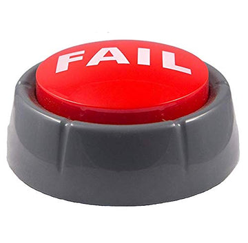 Epic Fail Button | Sad Trombone Sound Effect Button (Batteries Included) Back To School Christmas Holiday Stocking Stuffer Gift Office Desk Sales Marketing Gag Gift Nut Hype Funny Office Toy