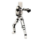 LUCKY13TOY 3D Printed Multi Joint Movable Mechanical Doll Model, Toy Design Style, Custom Desktop Ornament (Orange)