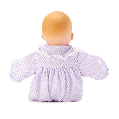 Madame Alexander 12" Huggums Doll, Light Skin Tone, Lavender Check, Model 20414, Plastic