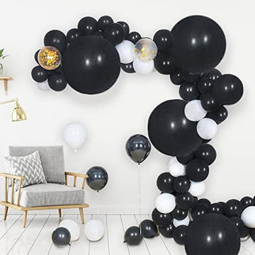 15Pcs Latex Big Balloons Clearance 24 Inch Black Large Balloons Giant Heavy Duty Airballoon For Wedding Baby Shower Birthday Halloween Party Supplies New Year'S Day Decorations