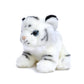 Plushland White Tiger Sitting 8 Stuffed Toys Plush Super Soft Winter Holiday (White)