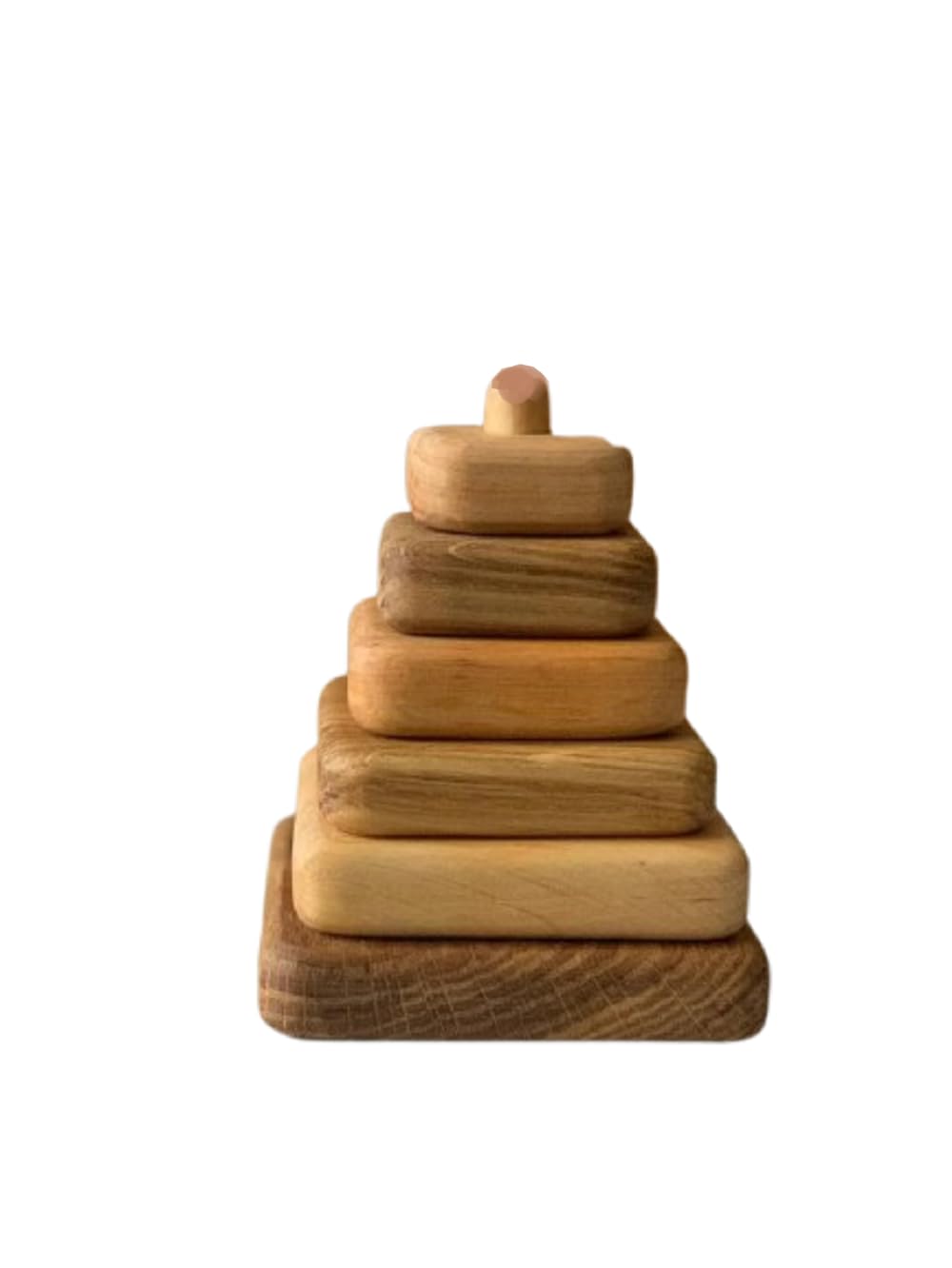 Helina Desai Wooden Stacking Rings Toy For Babies Toddlers Montessori Learning Toy Stacker Educational Shape Sorting Ring Tower 