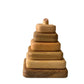 Kueo Wooden Stacking Rings Toy For Babies Toddlers Montessori Learning Toy Natural Wood Stacker Educational Shape Sorting Ring T