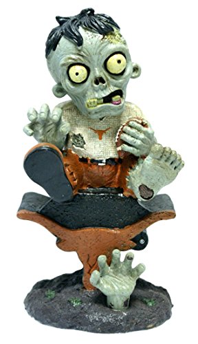 Forever Collectibles Texas Longhorns Zombie Figurine On Logo With Football
