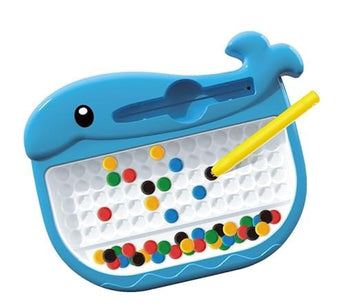 DZLING Magnetic Beads Board Game, MagPad, Educational Learning Toys for Kids, Magnetic Dot Art Game, Magnetic Drawing Board (Dol